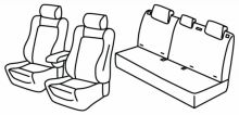 presvlake za sjedala za MG ZS EV, 2021> - Luxury - 5 vrata