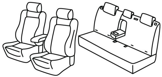 seat covers compatible for MG ZS EV, 2021> - Luxury - 5 door