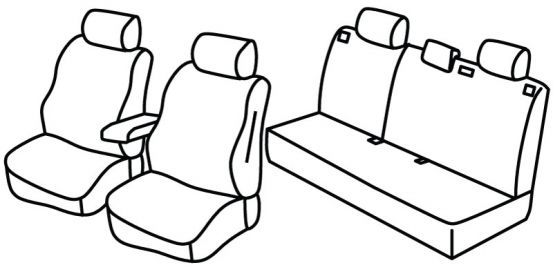 seat covers compatible for MG ZS HEV, 2024> - Hybrid+, Luxury - 5 door