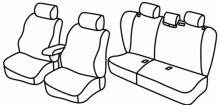 presvlake za sjedala za Mitshubisni Carisma 2, 1999>2003 - 5 vrata