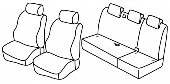 seat covers compatible for Mitshubishi Colt 6, 2004>2008