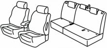 presvlake za sjedala za Mitshubishi Eclipse Cross, 2017> - 5 vrata