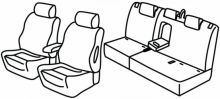 presvlake za sjedala za Mitshubishi Eclipse Cross, 2017> - 5 vrata