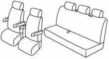 presvlake za sjedala za VW T6.1, 2019> - Facelift