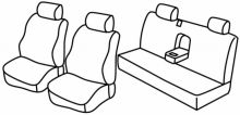 presvlake za sjedala za Mitshubishi L200, 2006>2015 - Pick Up