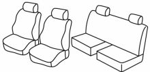presvlake za sjedala za Mitshubishi L200, 2008>2015 - Club Cab