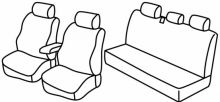 seat covers for Mitsubishi L200, 2006>2015 - Pick Up