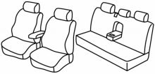 seat covers for Mitsubishi L200, 2006>2015 - Pick Up