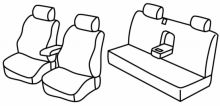 seat covers for Mitsubishi L200, 2006>2015 - Pick Up
