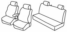 seat covers for Mitsubishi L200, 2006>2015 - Pick Up