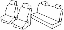 presvlake za sjedala za Mitsubishi L200, 2006>2015 - Pick Up