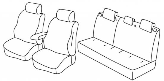 presvlake za sjedala odgovaraju za Mitsubishi Lancer, 2007> - Sedan - 4 vrata