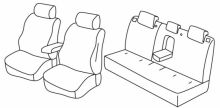presvlake za sjedala za Mitsubishi Lancer, 2007> - Sedan -