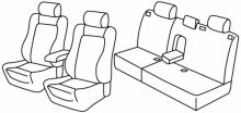 presvlake za sjedala za Mitsubishi Outlander, 2006>2012 - 5 vrata