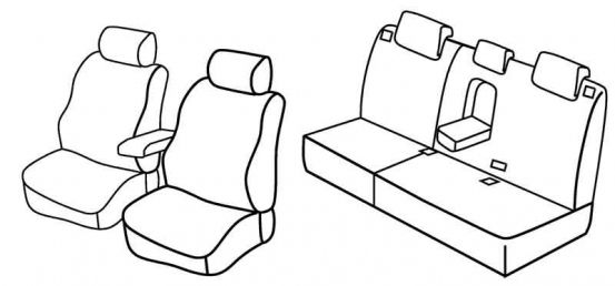 seat covers compatible for Mitsubishi Outlander, 2006>2015