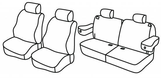 presvlake za sjedala odgovaraju za Mitshubishi Pajero, 1990>2000
