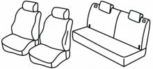 presvlake za sjedala za Mitsubishi Pajero Pinin, 1998>2006 - 5 vrata