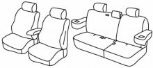presvlake za sjedala za Mitsubishi Pajero, 2006> - 3 vrata