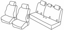 presvlake za sjedala za Mitsubishi Space Star, 2014> - 5 vrata