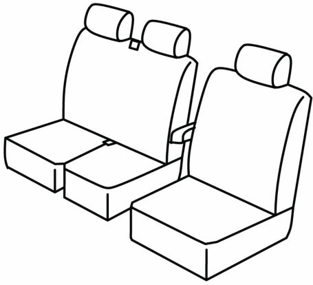 seat covers compatible for Nissan Interstar, 2003>2010
