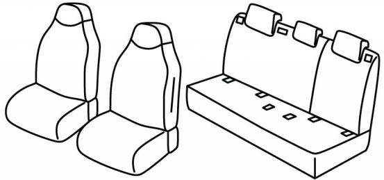 seat covers compatible for Nissan Juke, 2019> - 5 door