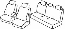 presvlake za sjedala za Nissan Leaf, 2017> - 5 vrata