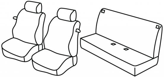 presvlake za sjedala odgovaraju za Nissan Micra 2, 1993>2003 - 3 vrata
