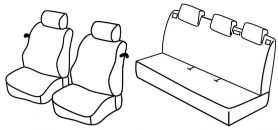 seat covers compatible for Nissan Micra 3, 2007>2010 - 3 vrata