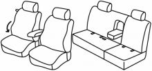 presvlake za sjedala za Nissan Navara 3, 2005>2015 - D40