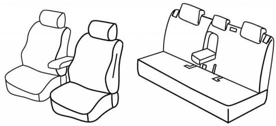 presvlake za sjedala odgovaraju za Nissan Note, 2013> - Tecna