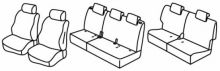 presvlake za sjedala za Nissan NV200, 2009>2021 - 5 vrata