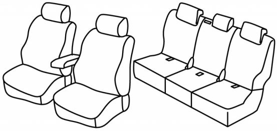 presvlake za sjedala odgovaraju za Nissan Pathfinder, 2004>2013
