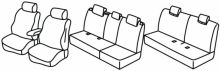 presvlake za sjedala za Nissan Qashqai+2, 2007>2014