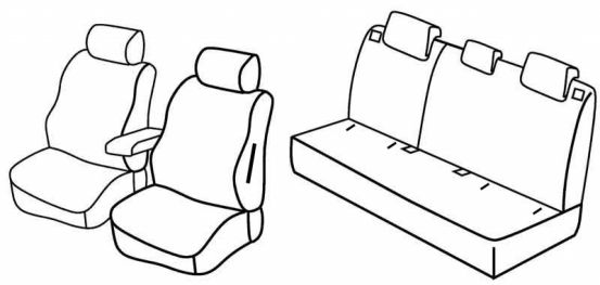 presvlake za sjedala odgovaraju za Nissan Qashqai, 2007>2013