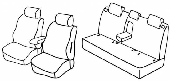 seat covers compatible for Nissan Qashqai, 2007>2013