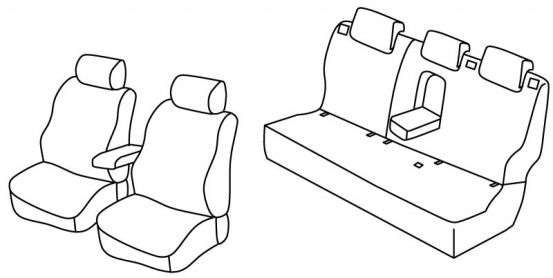 presvlake za sjedala odgovaraju za Nissan Qashqai, 2013>2021 - 5 vrata