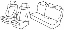 presvlake za sjedala za Nissan Qashqai, 2021> - 5 vrata