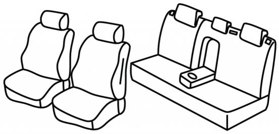 presvlake za sjedala odgovaraju za Nissan Tiida, 2004>2011 - 5 vrata