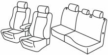 presvlake za sjedala za Nissan X-Trail, 2001>2007 - T30