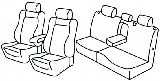 presvlake za sjedala odgovaraju za Nissan X-Trail, 2001>2007 - T30