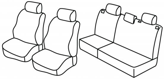 presvlake za sjedala odgovaraju za Nissan X-Trail, 2007>2014 - T31