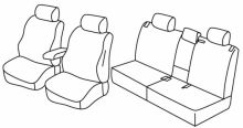 presvlake za sjedala za Nissan X-Trail, 2014>2022 - T32 - 5 vrata