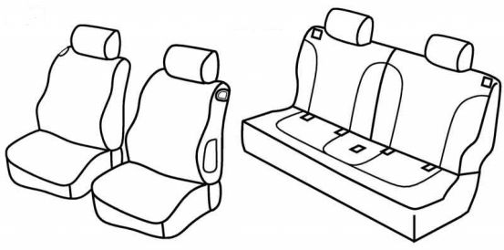 presvlake za sjedala odgovaraju za Opel Adam, 2013> - 3 vrata