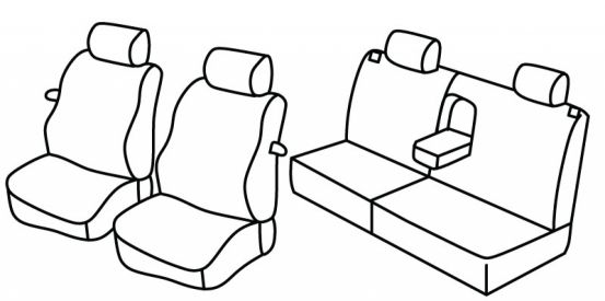 seat covers compatible for Opel Astra F, 1991>1998 - 3 door