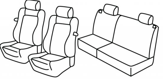 seat covers compatible for Opel Astra F, 1991>1998 - 3 door