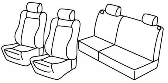 seat covers compatible for Opel Astra F, 1991>1998 - 5 door