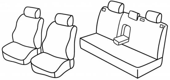 seat covers compatible for Opel Astra G, 1998>2004 - 5 door