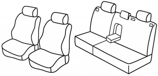 seat covers compatible for Opel Astra G, 1998>2004 - Station wagon - 5 door