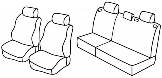 seat covers compatible for Opel Astra G, 1998>2004 - Station wagon - 5 door