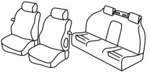 seat covers for Opel Astra H, 2004>2010 - Twin top, cabrio - 3 door